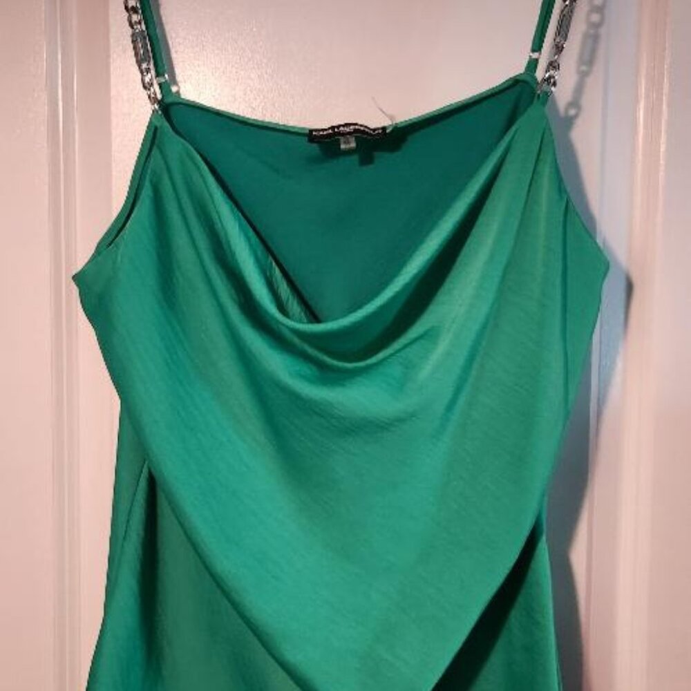 Karl Lagerfeld cute green top